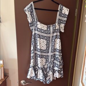 Cinq a Sept “Minella” Bandana Print Mini Dress